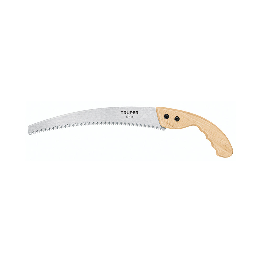 STP-12 Serrucho de poda 12",hoja curva,6 DPP, mango madera, TRUPER