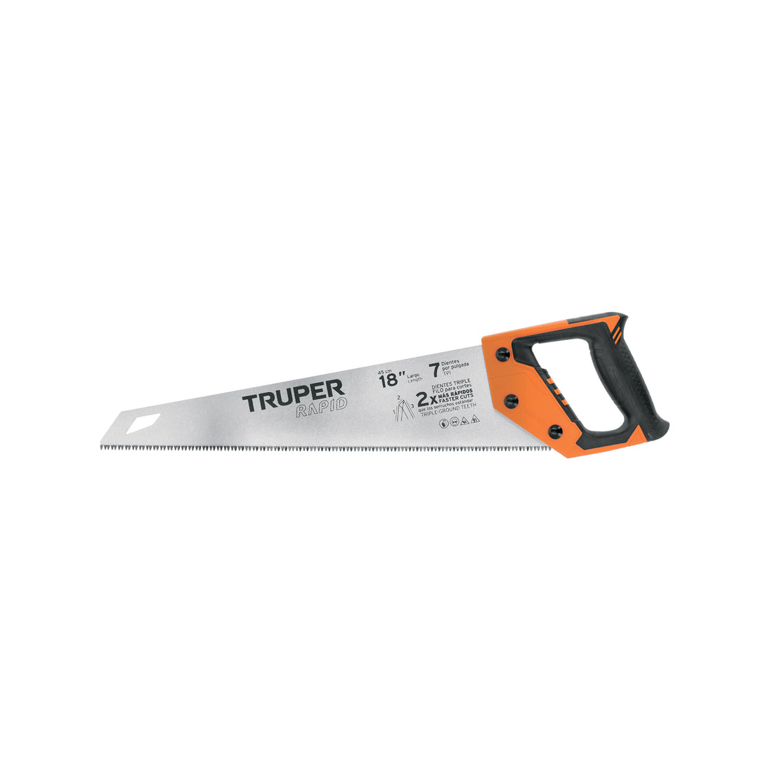 STR-18 Serrucho Rapid 18", 7 DPP, mango Comfort grip, Truper
