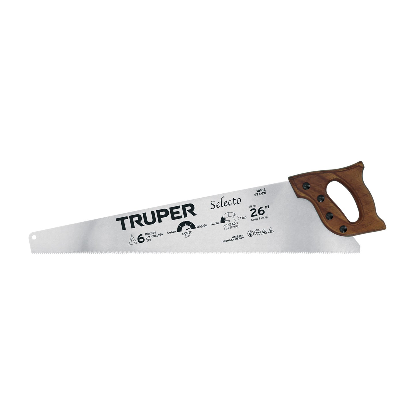 STX-26 Serrucho 26" Selecto, 6 DPP, Truper