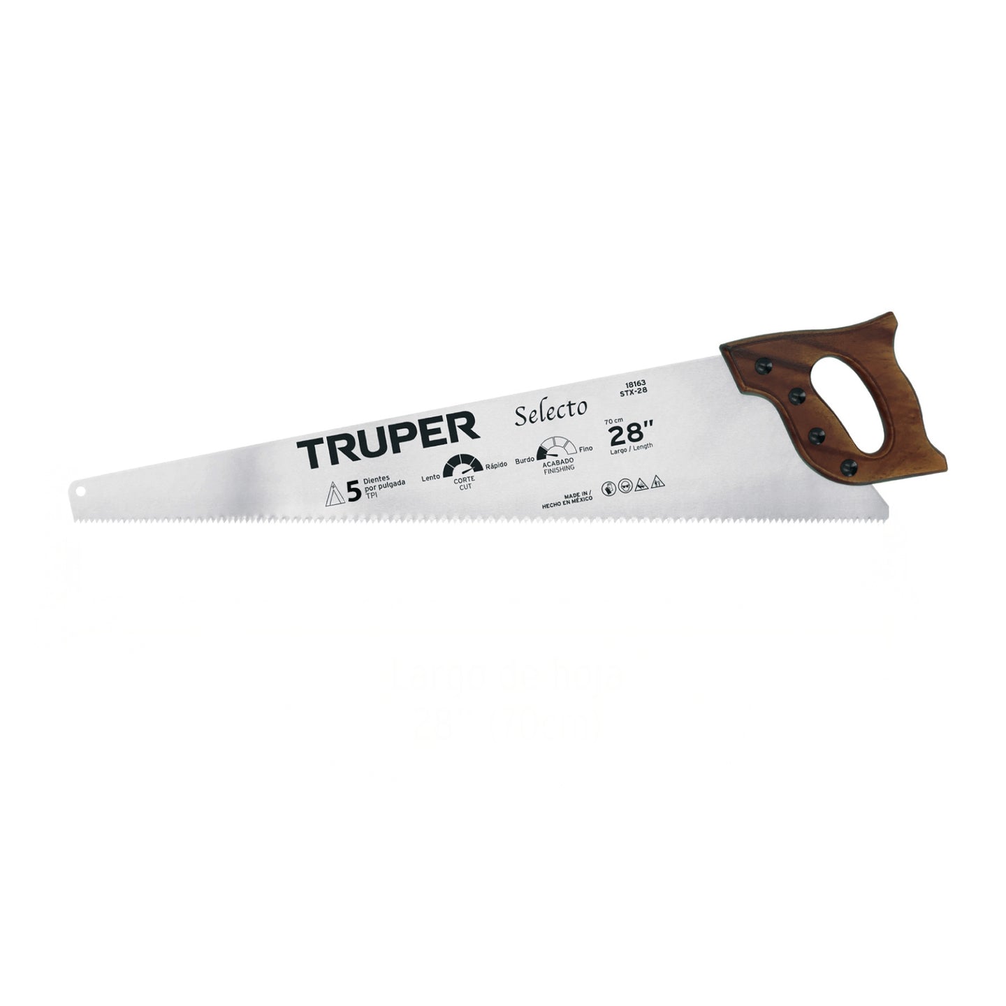 STX-28 Serrucho 28", Selecto, 5 DPP, Truper