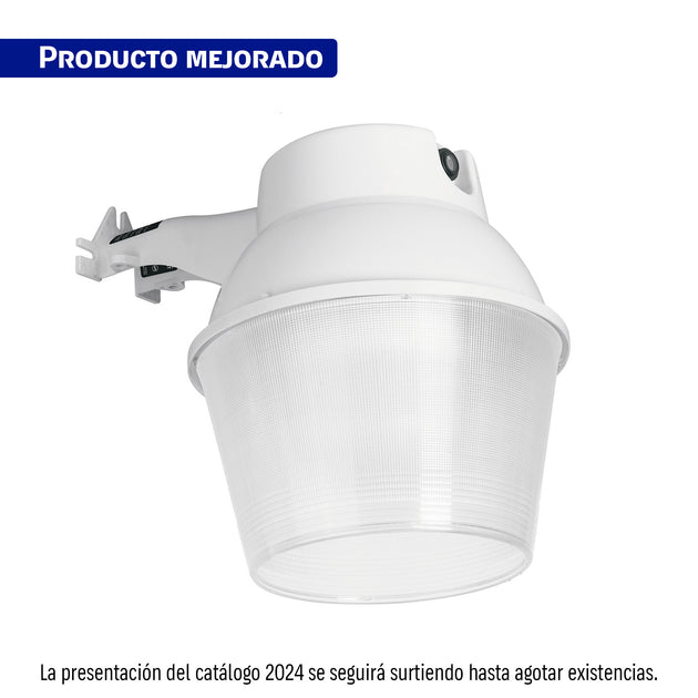 SUB-811F Luminario suburbano ABS con foco LED 40W 6500K sensor de luz
