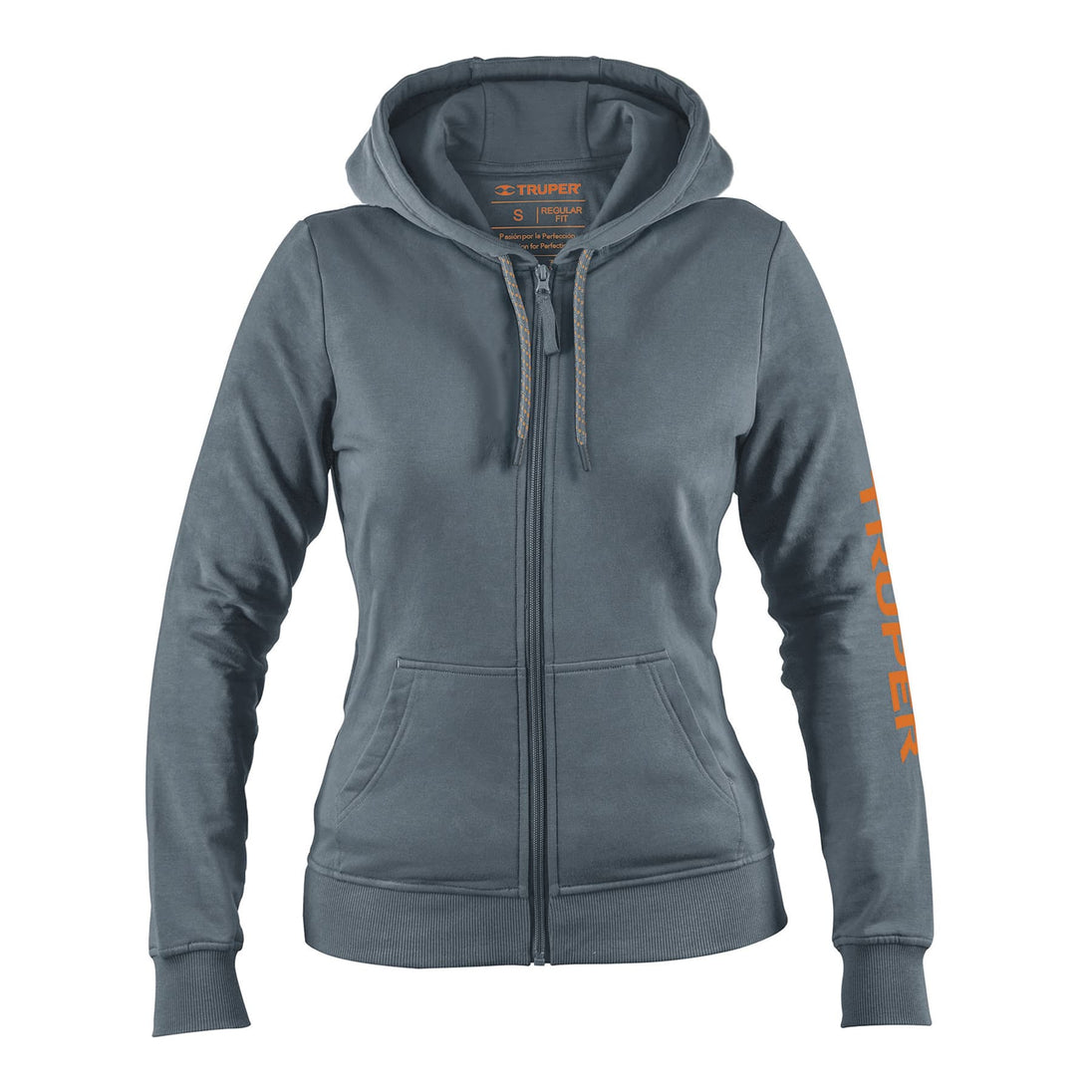 SUD-GD-CH Sudadera gris para dama, talla CH, Truper