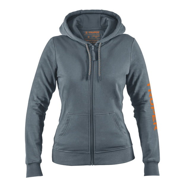 SUD-GD-M Sudadera gris para dama, talla M, Truper