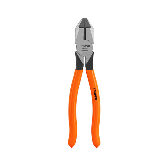 T201-8 Pinza para electricista 8" uso rudo, mango PVC, Truper