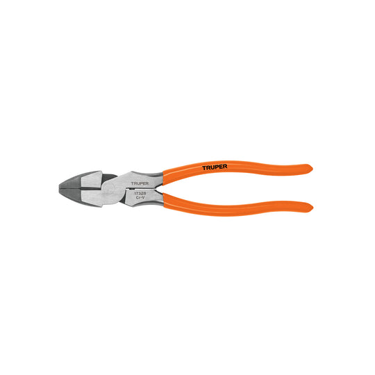 T210-9 Pinza para electricista 9" alta palanca mango PVC, Truper