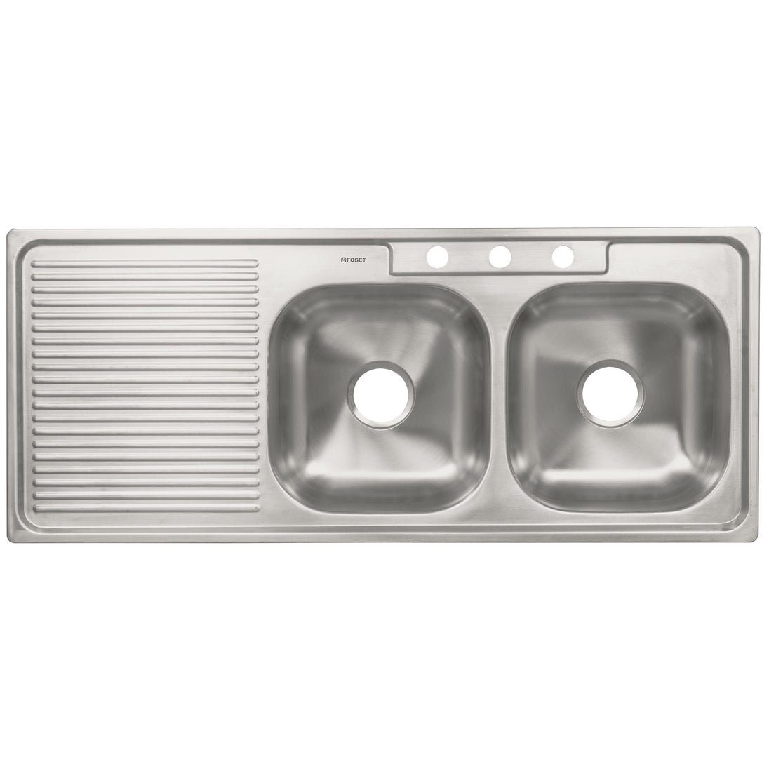 TA-1202TD Tarja de empotrar 120 x 50 cm doble tina derecha, FOSET