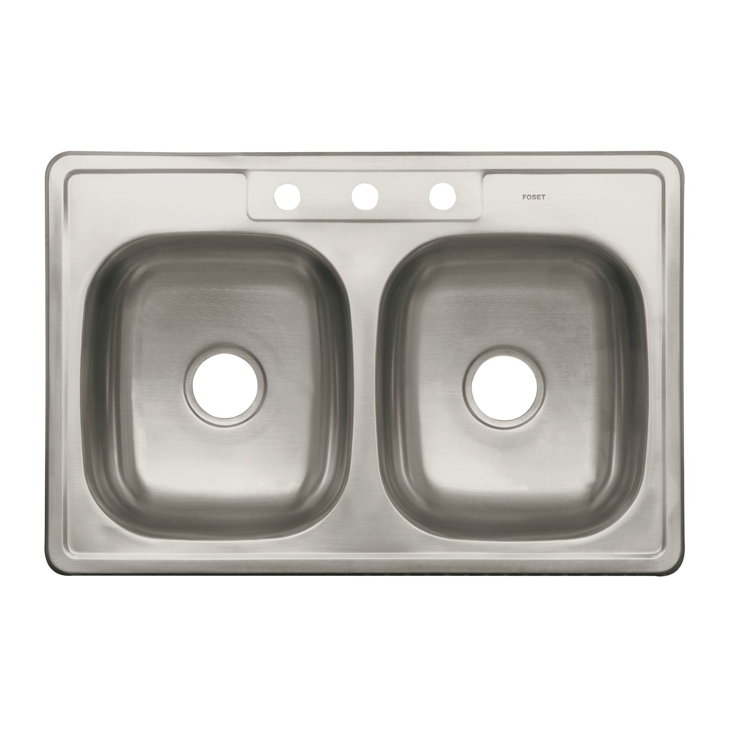 TA-842TB Tarja de empotrar 84x56cm doble tina, FOSET BASIC