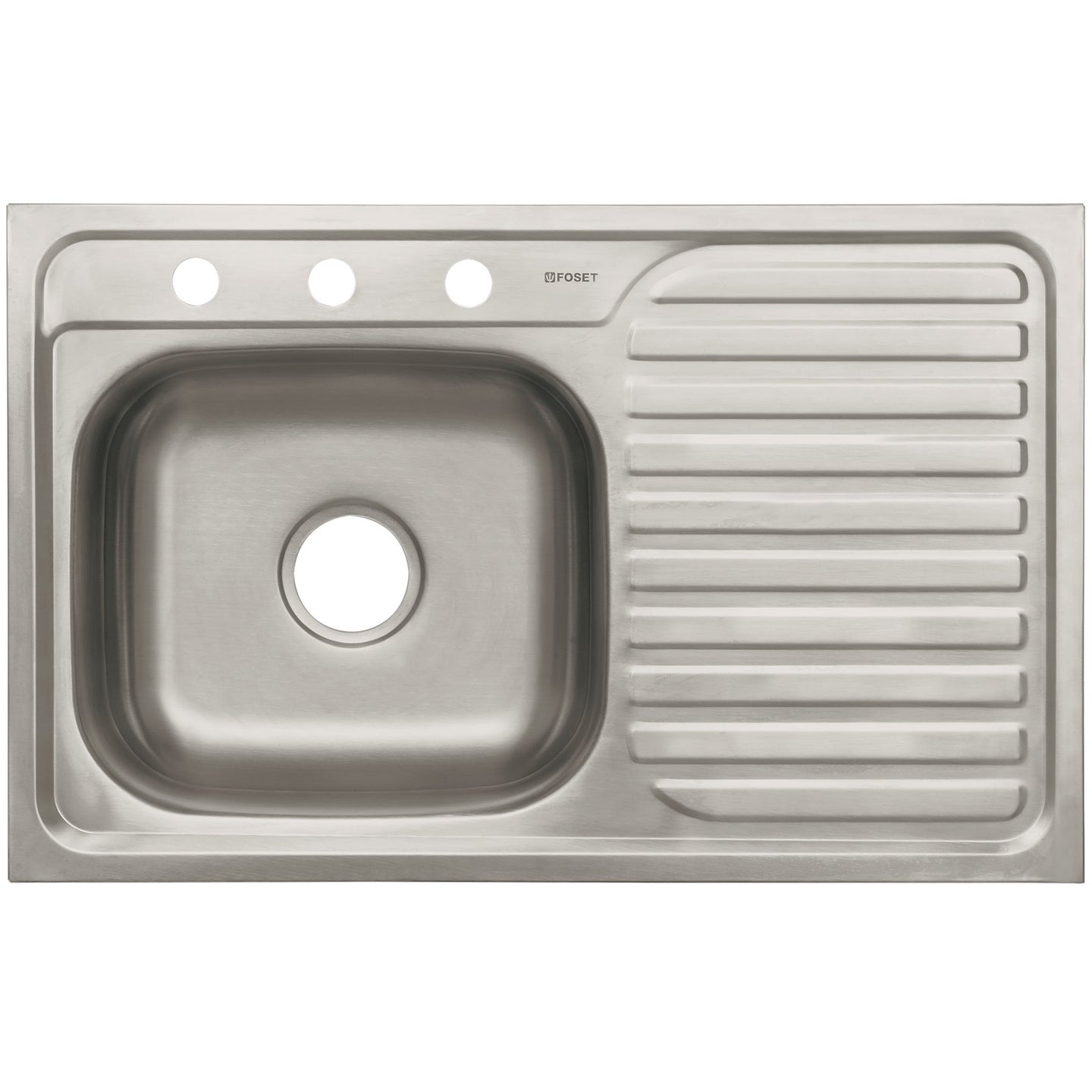 TA-851IB Tarja de empotrar 80x50cm tina izquierda, FOSET BASIC