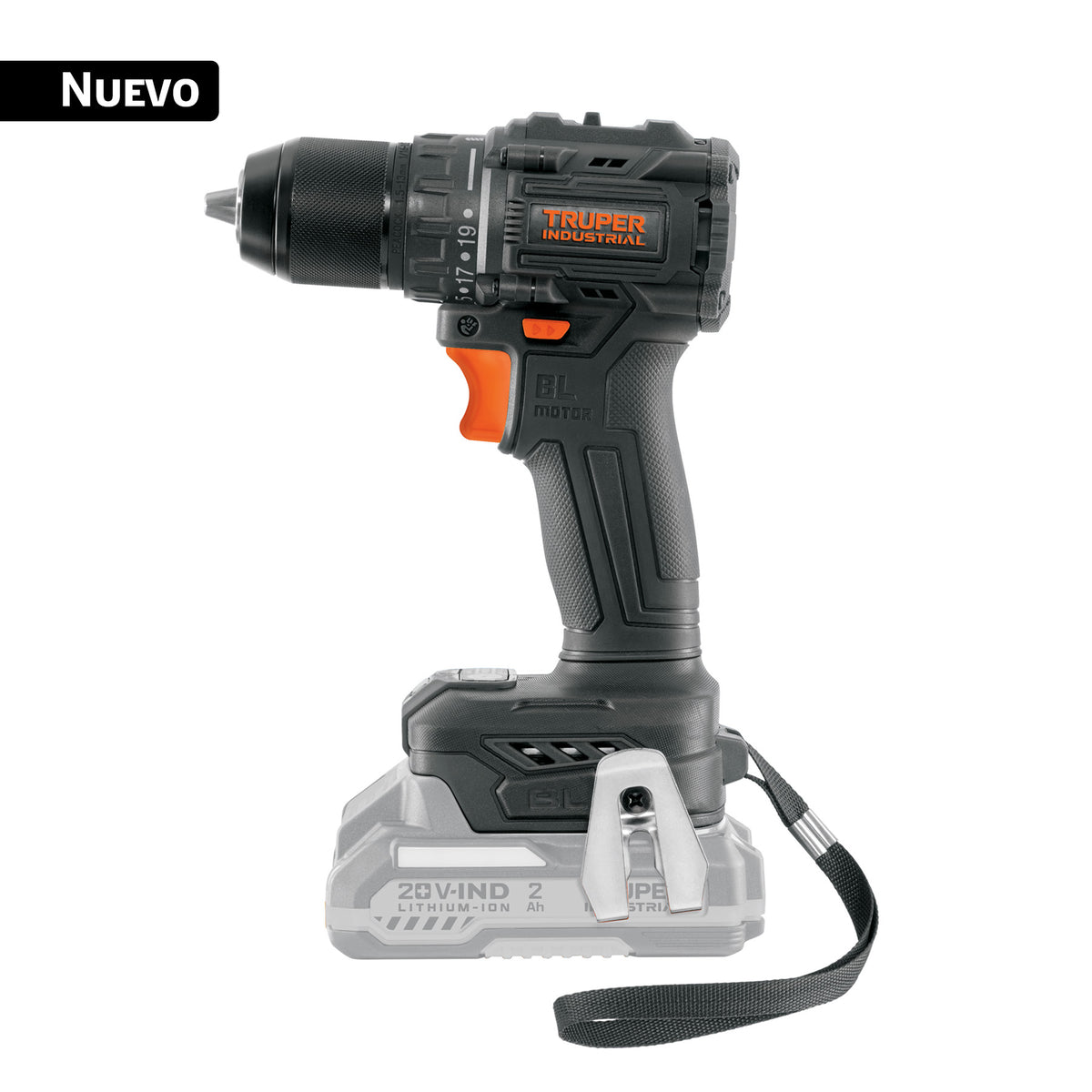 Taladro Inalámbrico Truper 20V Brushless 70Nm 1/2" Solo Herramienta N20-TAL-0