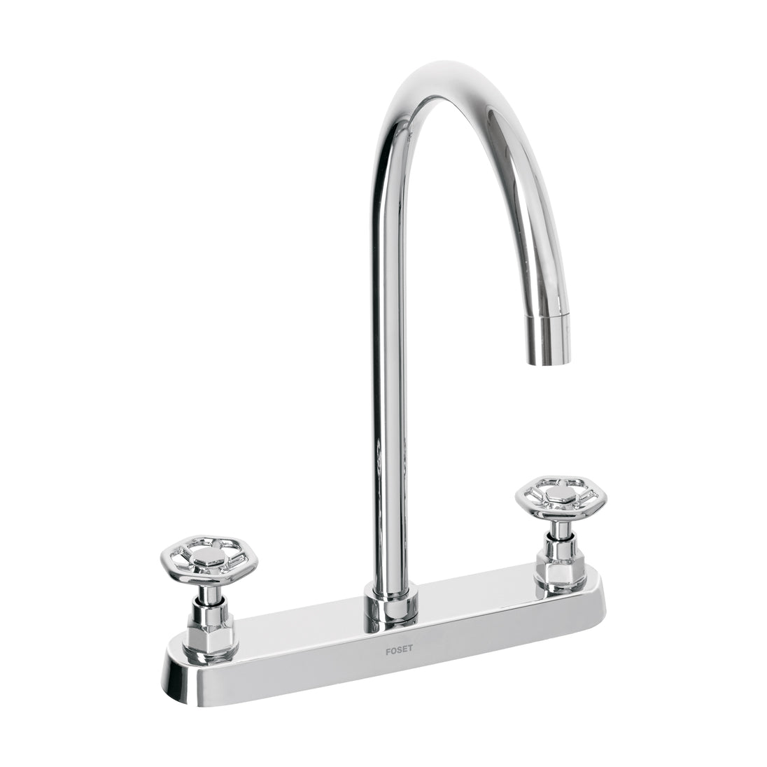 TBF-81 Mezcladora para fregadero, manerales redondos, cromo, TÚBIG