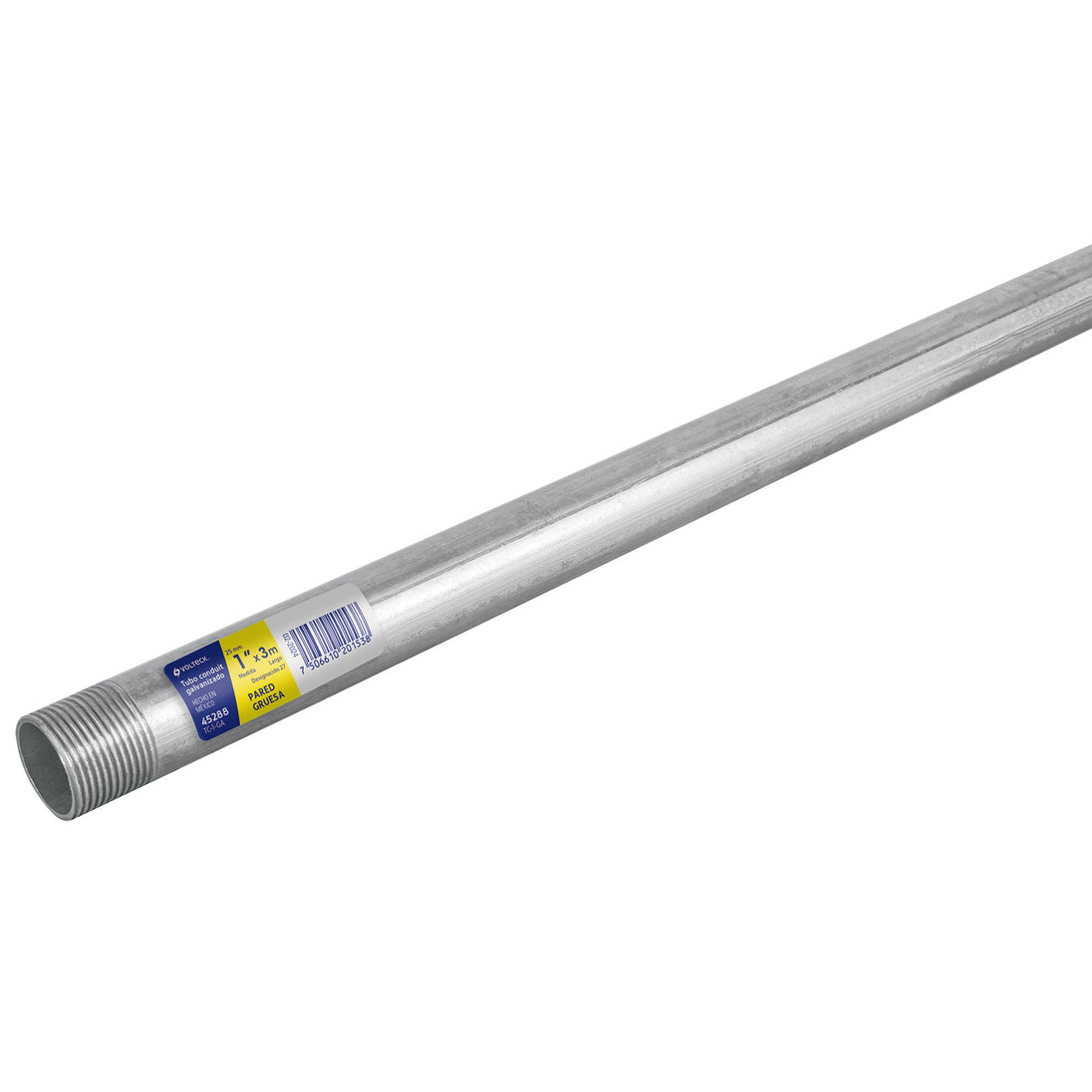 TC-1-GA Tubo Conduit 1" pared gruesa (1.8 mm), et. amarilla, 3 m