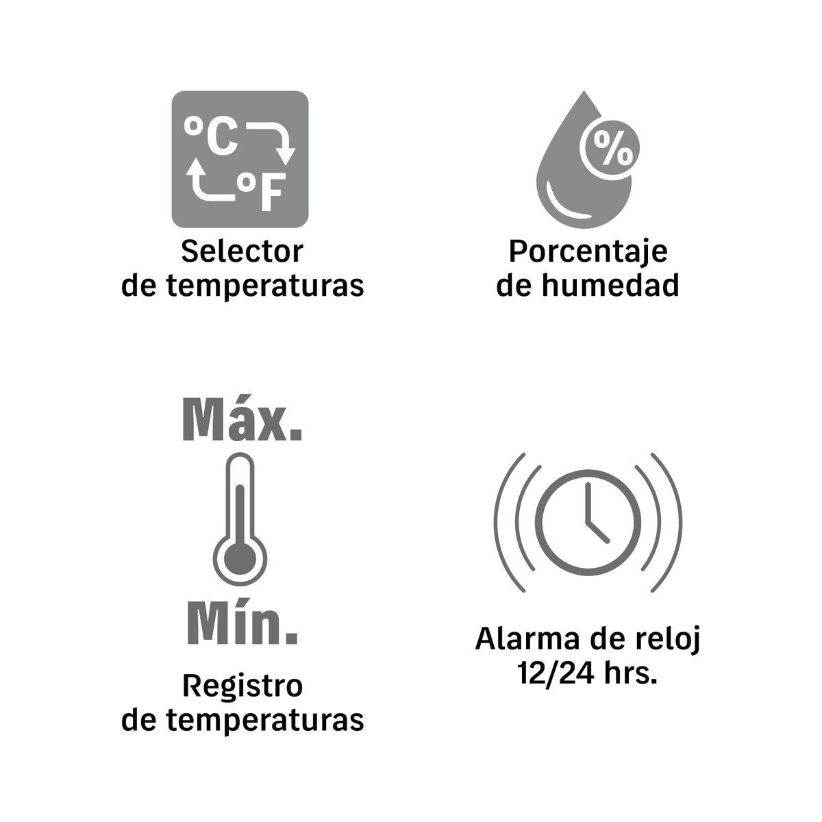 Volteck TDH-90 Termohigrómetro Digital Dual -50 a 90°C | Sensor 2m