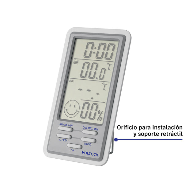 Volteck TDH-90 Termohigrómetro Digital Dual -50 a 90°C | Sensor 2m