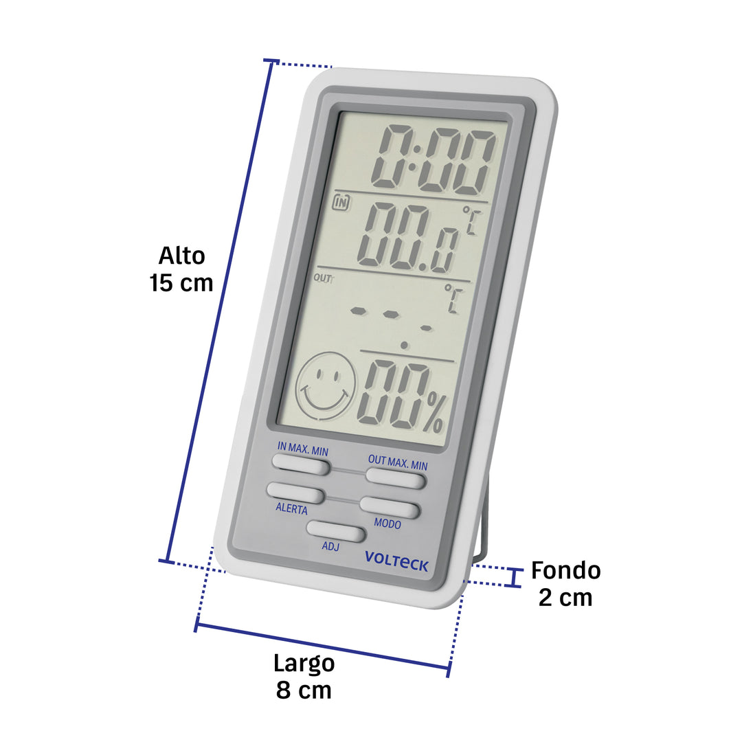 Volteck TDH-90 Termohigrómetro Digital Dual -50 a 90°C | Sensor 2m