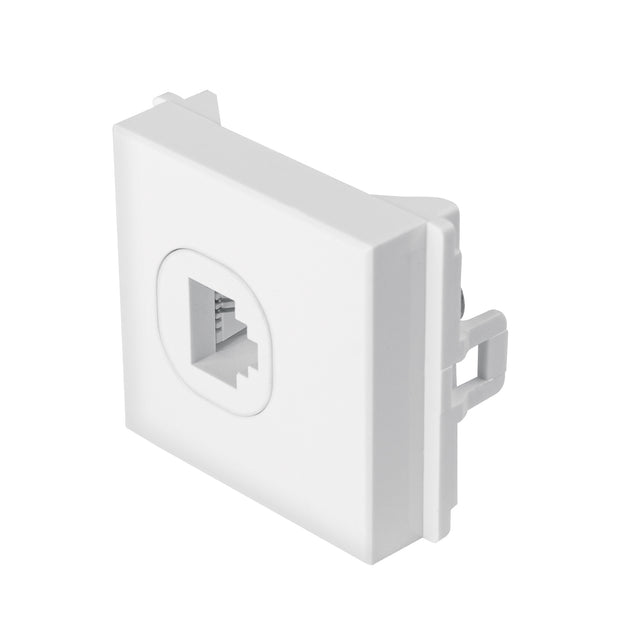 TE15-TB Toma de teléfono de 1.5 módulos, línea Toledo, BASIC
