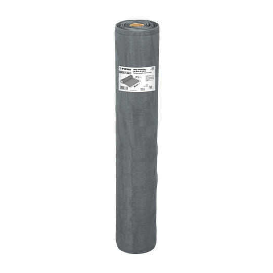 TEMO-06FG Rollo de 30 m x 0.6 m malla mosquitera fibra de vidrio gris