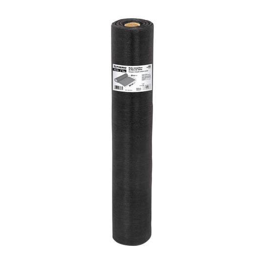 TEMO-06FN Rollo de 30 m x 0.6 m malla mosquitera fibra de vidrio negra