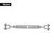 Tensor Forjado 5/8" x 9" Galvanizado Fiero TENF-5/8Q | 4,770 kg
