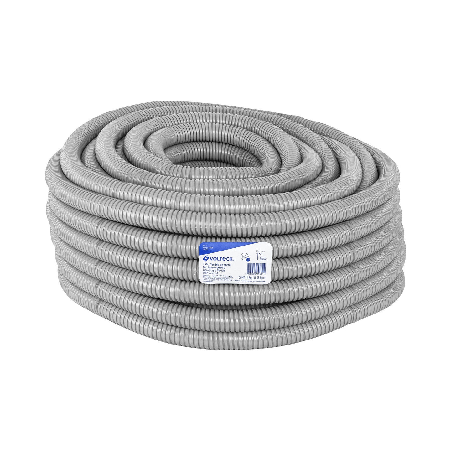 TFR-1 Rollo de 50 m de tubo flexible liquid tight de 1", VOLTECK