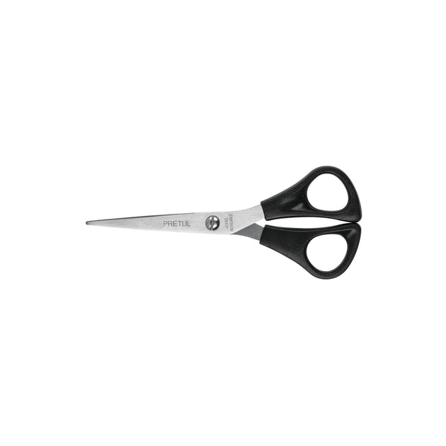 TINOX-6R Tijera 6" para casa y oficina, de acero inoxidable, PRETUL