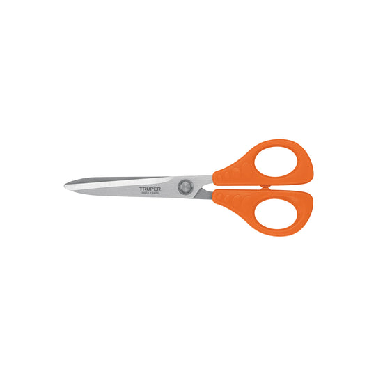 TIOF-8 Tijera 8" para oficina, de acero inoxidable, TRUPER