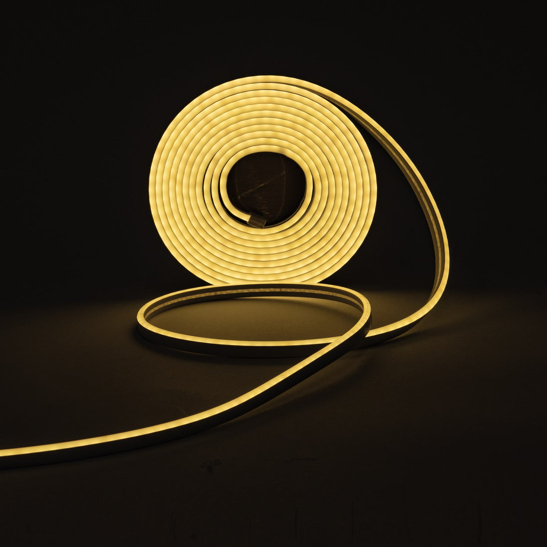 TIR-02NL Tira flex LED neón 14 W para interior y exterior, 5 m, ámbar