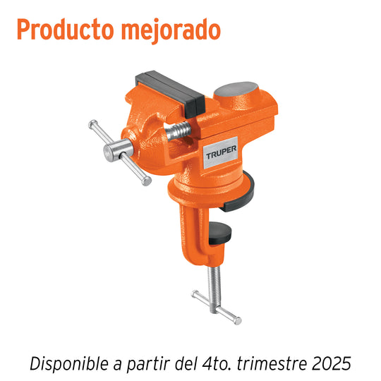 TJ-25 Tornillo de banco 2.5" para joyero, Truper