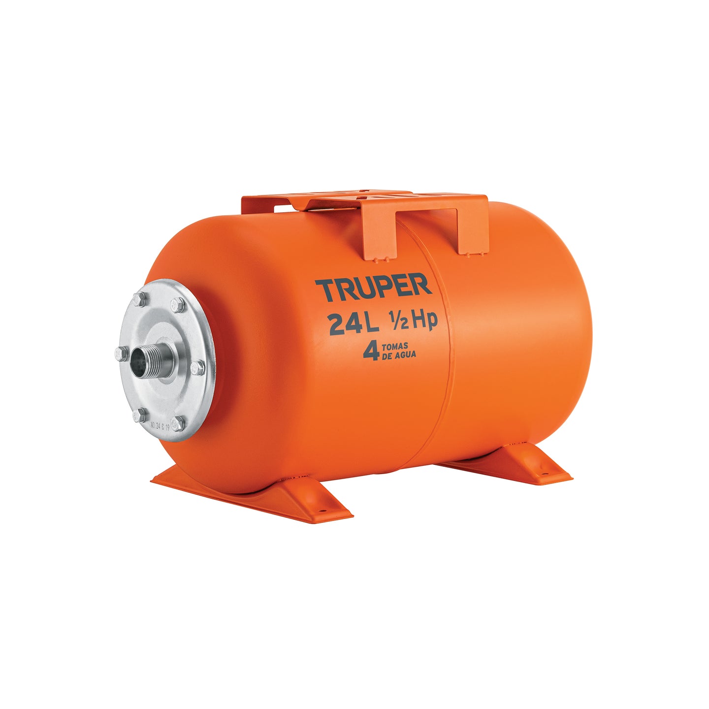 TN-HN-1/2X24 Tanque hidroneumático horizontal, 24 litros, TRUPER