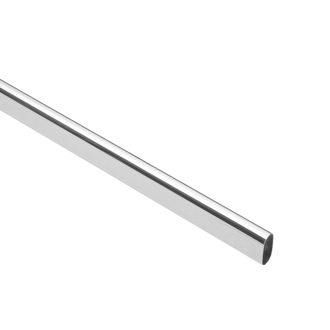 TO-512 Tubo ovalado para clóset, 1.2 m, acero cromado, HERMEX