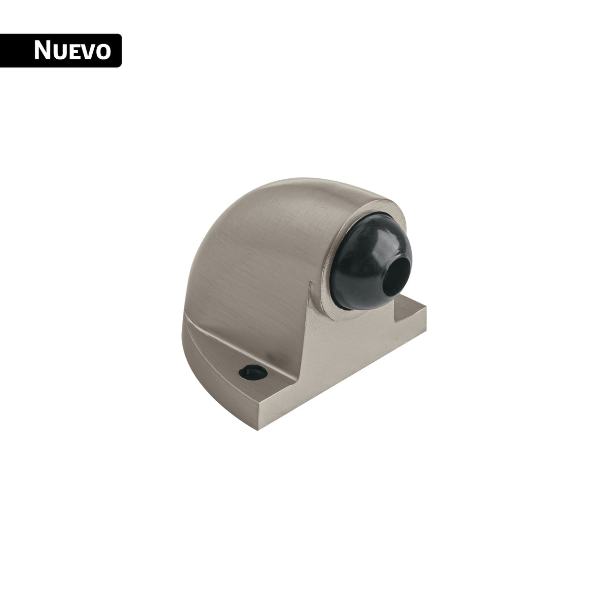 Tope Puerta Metálico Níquel Satinado c/ Hule Hermex TOCO-4