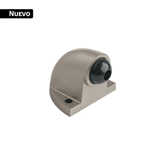 Tope Puerta Metálico Níquel Satinado c/ Hule Hermex TOCO-4