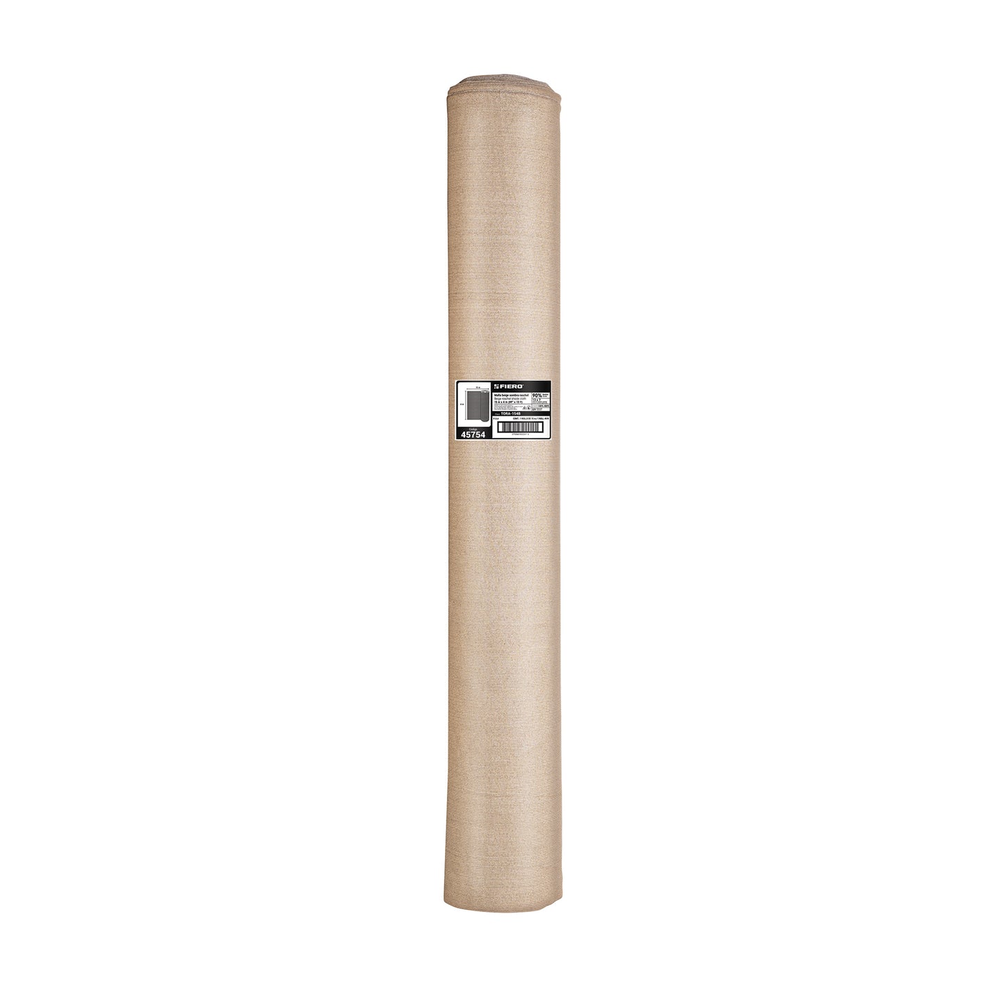 TORA-154B Rollo de malla sombra 80%, raschel beige, 15m x 4m, FIERO