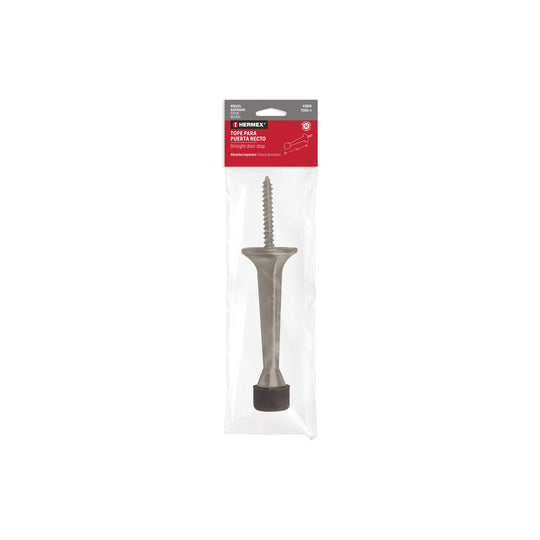 Tope Piso Metálico Hermex TORE-4 Hule 7cm Níquel | Ferretería
