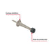 Tope Piso Metálico Hermex TORE-4 Hule 7cm Níquel | Ferretería