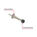 Tope Piso Metálico Hermex TORE-4 Hule 7cm Níquel | Ferretería