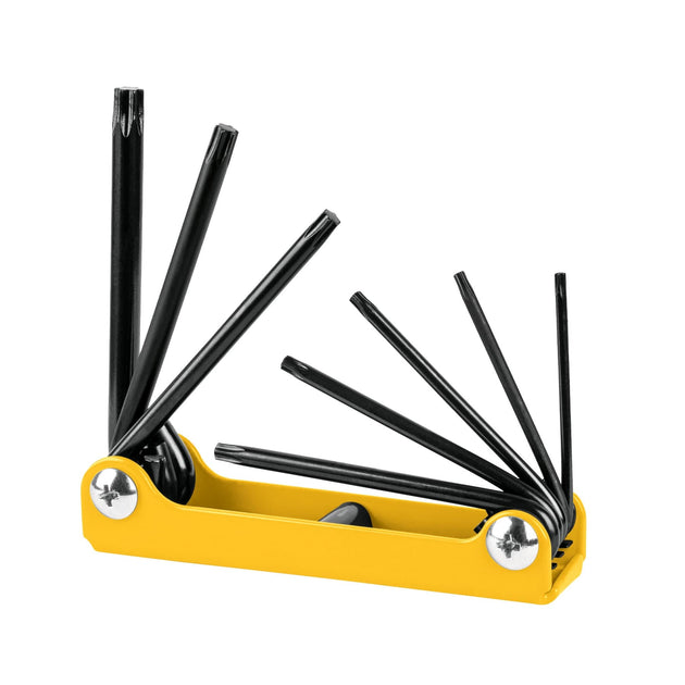 TORX-8P Juego de 8 llaves torx tipo navaja, cuerpo de lámina, PRETUL