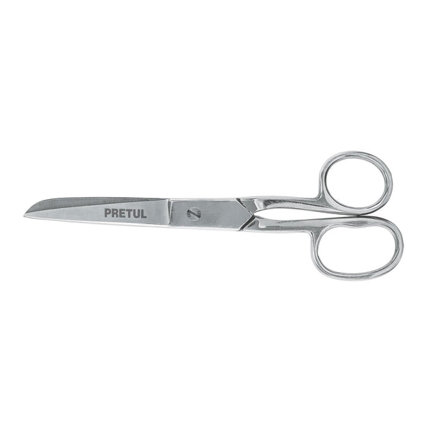 TP-8341-6 Tijera 6" para costura, ojo grande, acero inoxidable, PRETUL