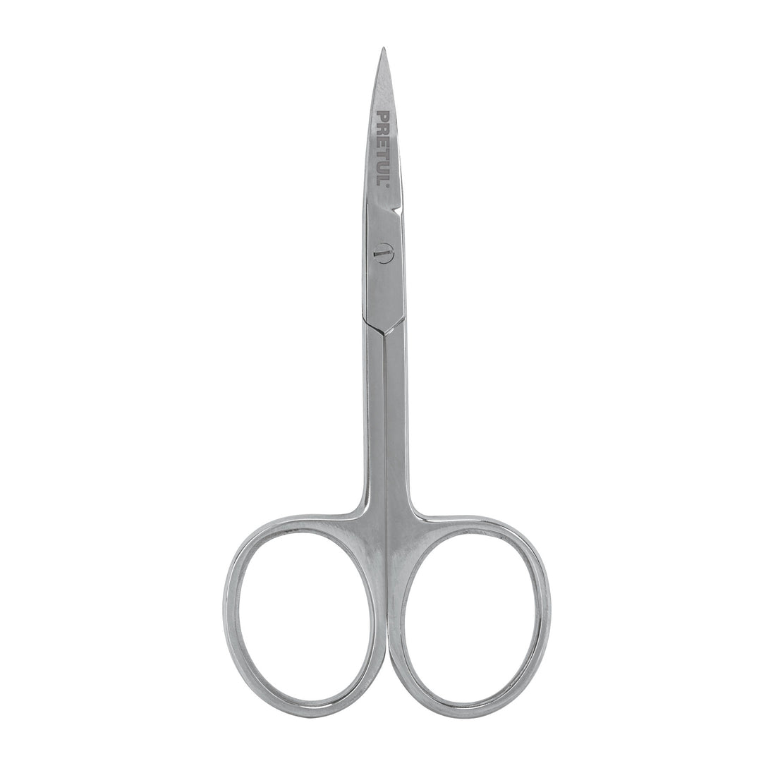 TP-8833-3-1/2 Tijera manicure 3-1/2" acero inoxidable, punta curva, PRETUL