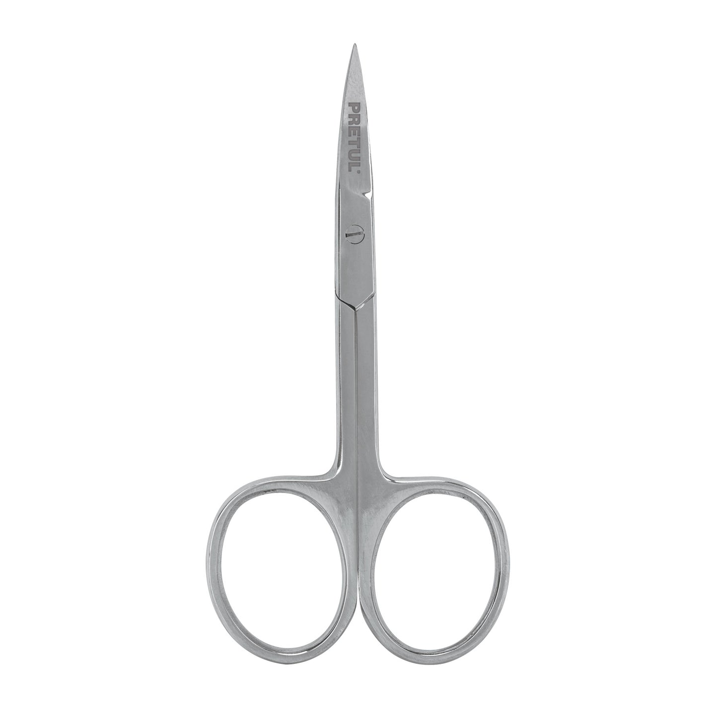 TP-8833-3-1/2 Tijera manicure 3-1/2" acero inoxidable, punta curva, PRETUL