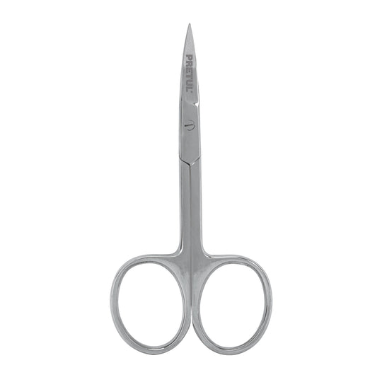 TP-8833-3-1/2 Tijera manicure 3-1/2" acero inoxidable, punta curva, PRETUL