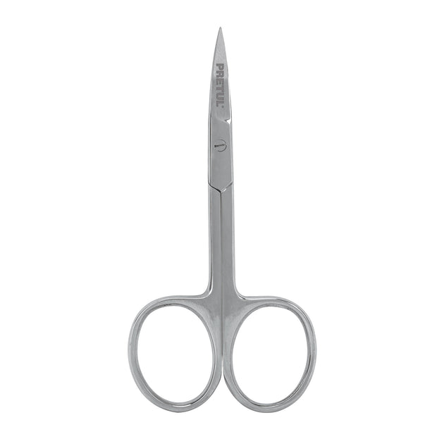 TP-8833-3-1/2 Tijera manicure 3-1/2" acero inoxidable, punta curva, PRETUL