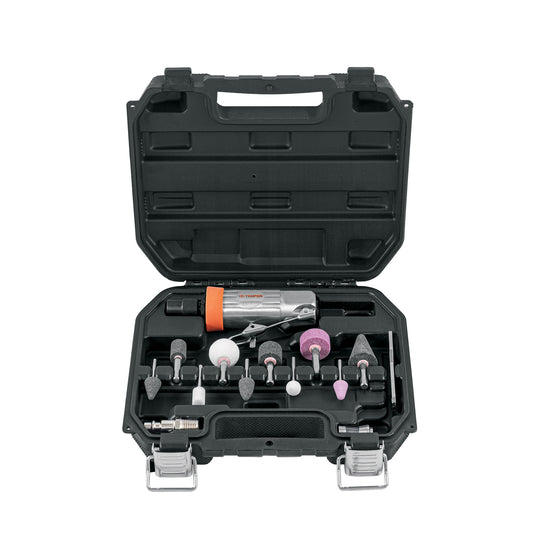 TPN-876K-2 Kit de mini esmeriladora 1/4" con estuche plástico, Truper