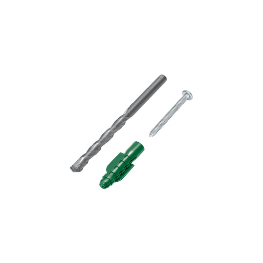 TQ-1/2J Kit de 20 taquetes 1/2" con pijas #14 y 1 broca 1/2", FIERO