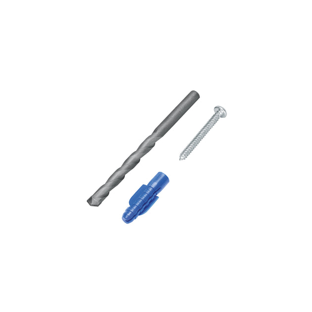 TQ-3/8J Kit de 20 taquetes 3/8" con pijas #12 y 1 broca 3/8", FIERO