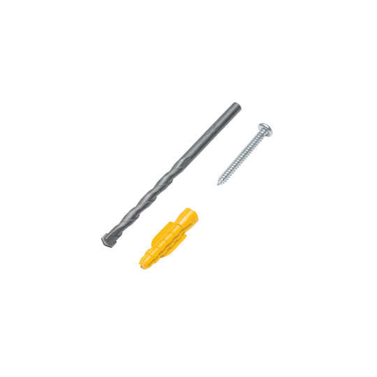 TQ-7/32J Kit de 20 taquetes 7/32" con pijas #8 y 1 broca 1/4", FIERO