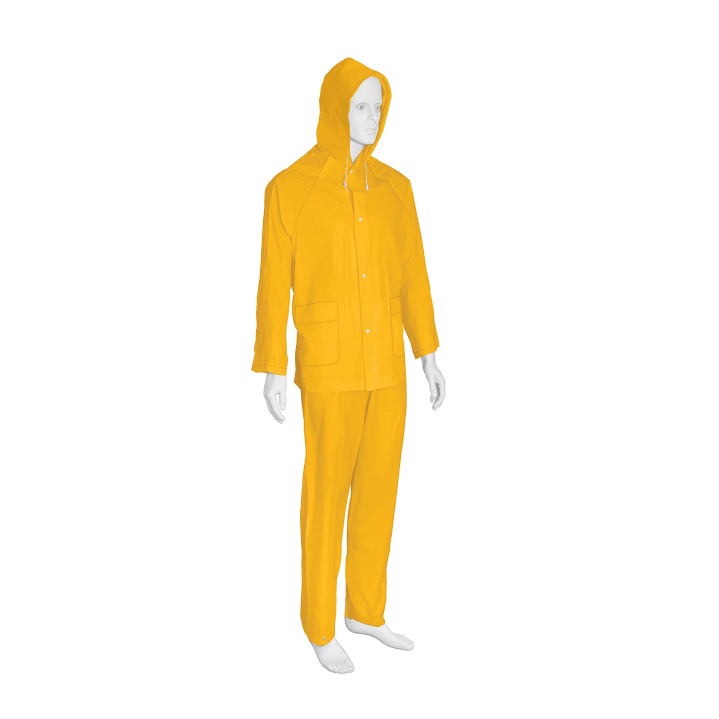 TRA-PRO-M-P Conjunto impermeable ligero de PVC, talla M, PRETUL