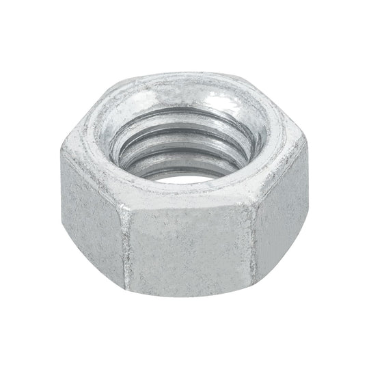 TUE-3/8 Bolsa con 100 tuercas 3/8" hexagonales de acero galvanizado