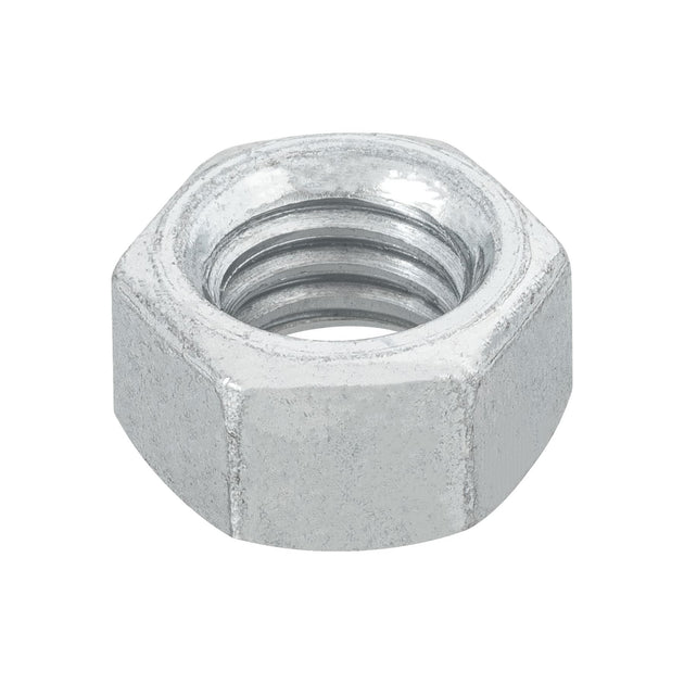 TUE-3/8 Bolsa con 100 tuercas 3/8" hexagonales de acero galvanizado
