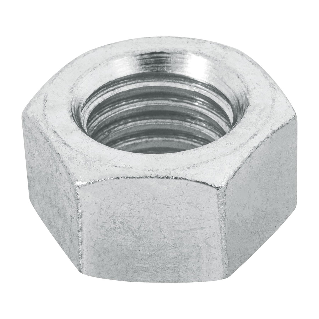 TUE-5/8 Bolsa con 25 tuercas 5/8" hexagonales de acero galvanizado