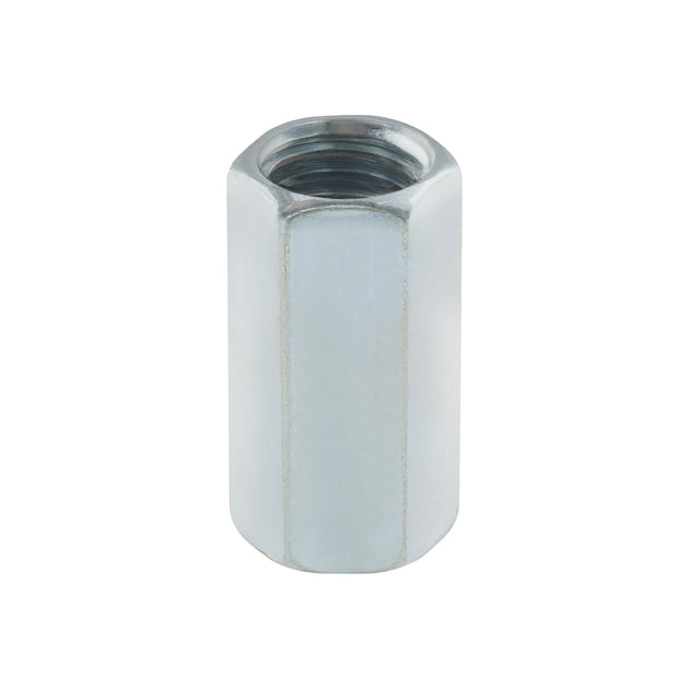 TUEC-1/2 Bolsa con 5 tuercas cople, 1/2" acero galvanizado , FIERO